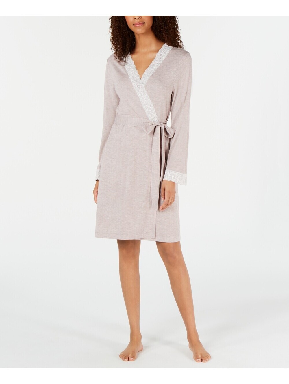 Charter Club Womens Lace-Trim Knit Robe Size XL